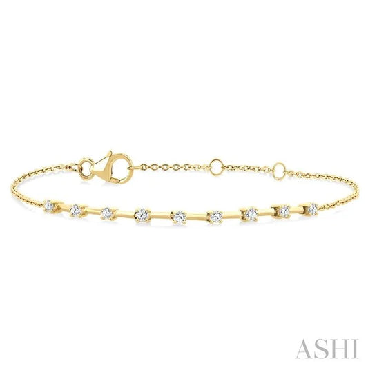 Floating Diamond Fashion Chain Bracelet