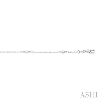 Pear Shape Station Diamond Chain Bracelet