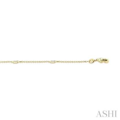 Rectangle Shape Station Diamond Chain Bracelet