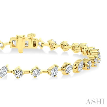 Mixed Shape Diamond Fashion Bracelet