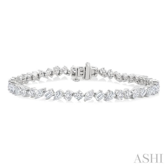Mixed Shape Diamond Bracelet