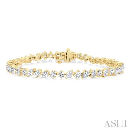 Mixed Shape Diamond Bracelet