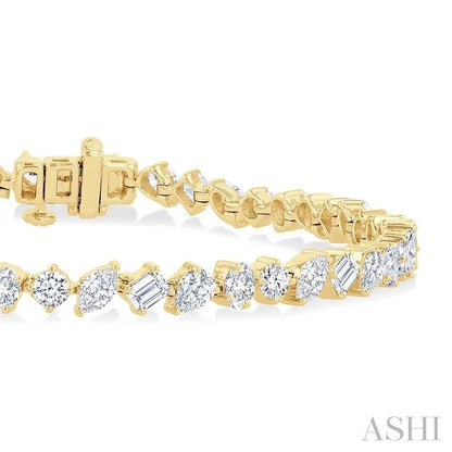 Mixed Shape Diamond Bracelet