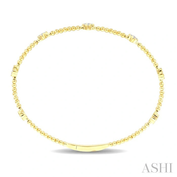 Bead Bijoux Clover Diamond Fashion Flex Bangle