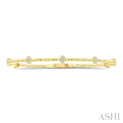 Bead Bijoux Clover Diamond Fashion Flex Bangle