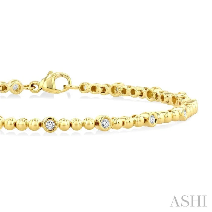 Bead Bijoux Bezel Diamond Fashion Bracelet