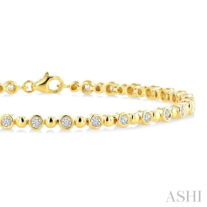Bead Bijoux Bezel Diamond Fashion Bracelet