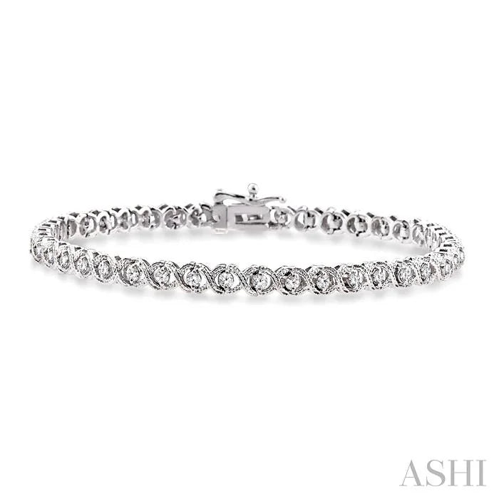 X' Shape Diamond Bracelet