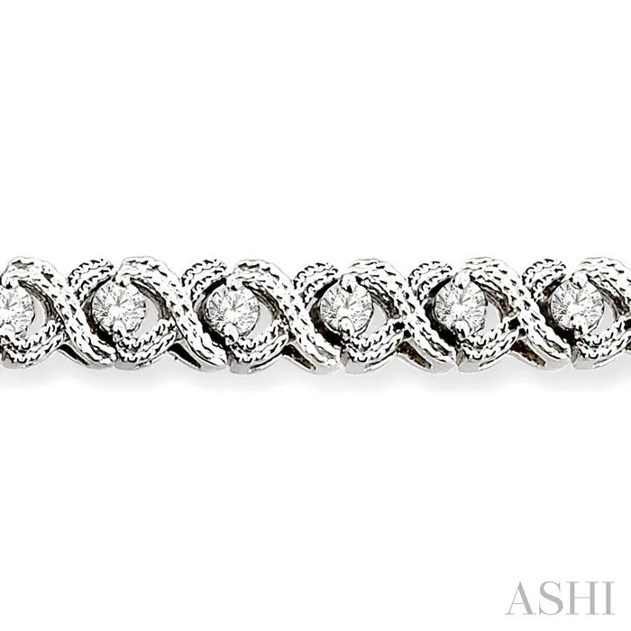 X' Shape Diamond Bracelet