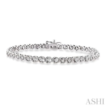 X' Shape Diamond Bracelet