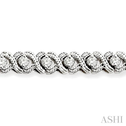 X' Shape Diamond Bracelet