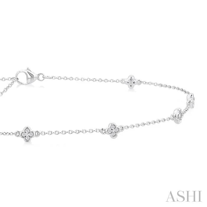 Clover Diamond Station Chain Anklet