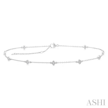 Clover Diamond Station Chain Anklet