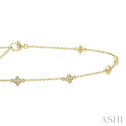Clover Diamond Station Chain Anklet