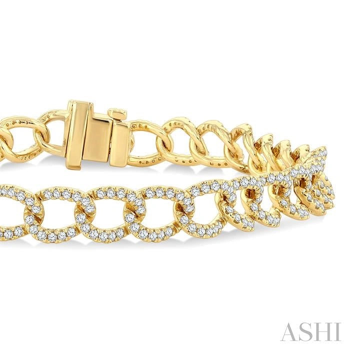 Curb & Cuban Diamond Fashion Bracelet