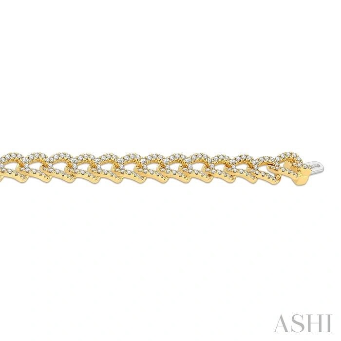 Curb & Cuban Diamond Fashion Bracelet