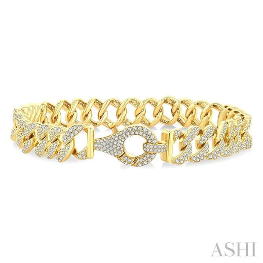 Curb & Cuban Diamond Fashion Bracelet