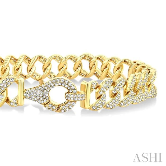 Curb & Cuban Diamond Fashion Bracelet