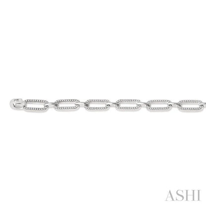 Paperclip Diamond Fashion Bracelet