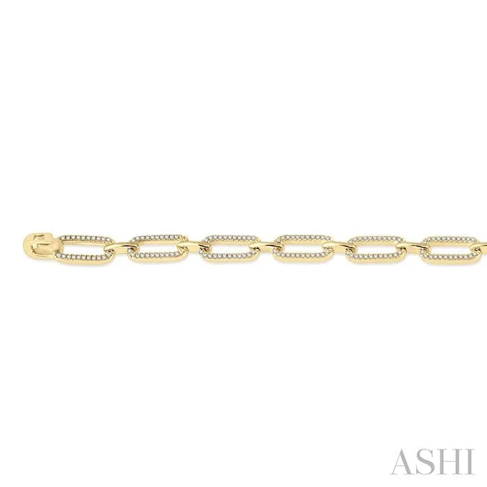 Paperclip Diamond Fashion Bracelet
