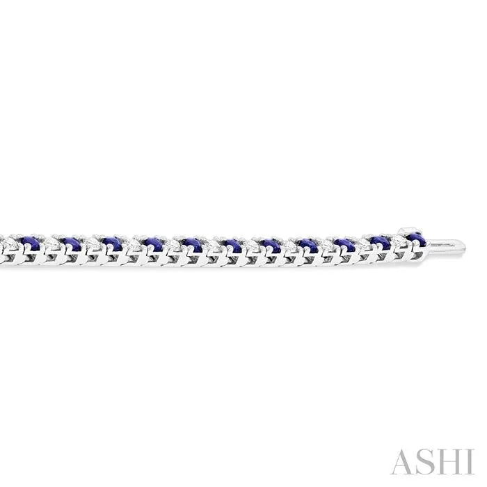 Alternate Gemstone & Diamond Tennis Bracelet