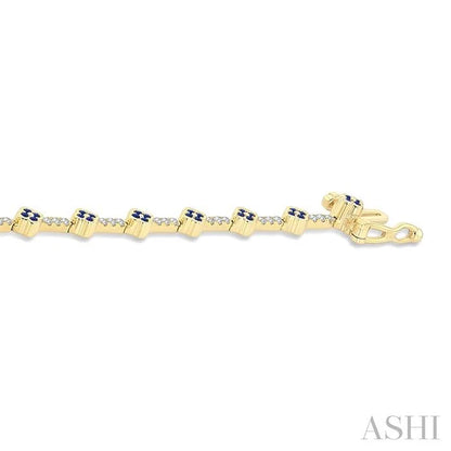 Clover Gemstone & Diamond Bracelet