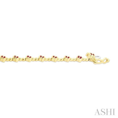 Bead Bijoux Clover Gemstone & Diamond Bracelet