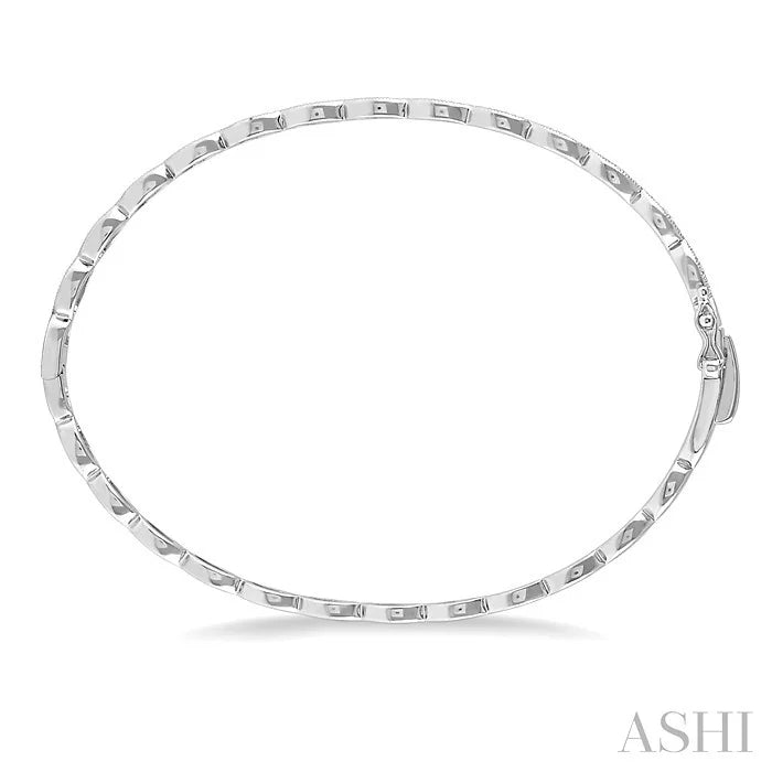 Marquise Shape Stackable Diamond Bangle
