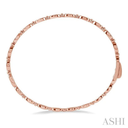 Oval Shape Stackable Diamond Bangle