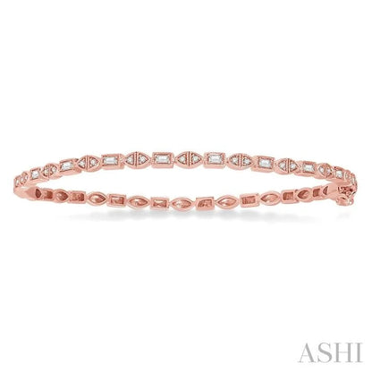 Stackable Baguette Diamond Bangle