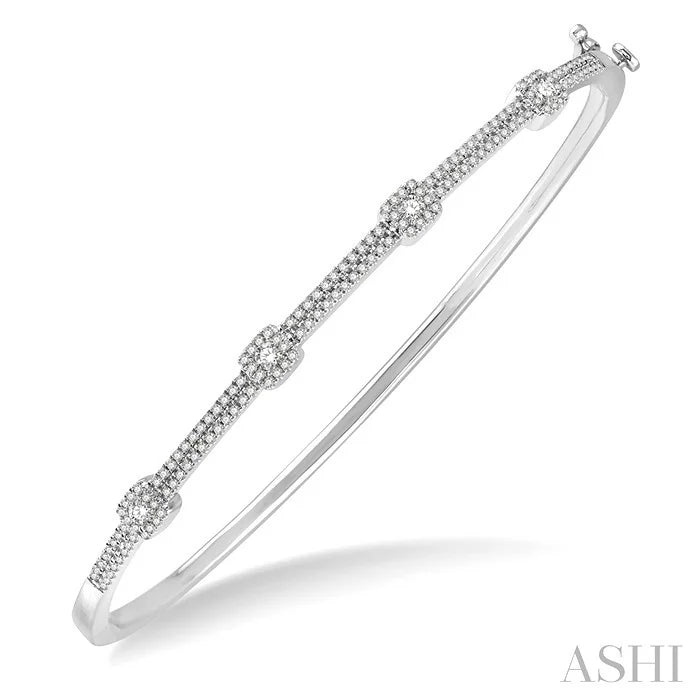 Halo Diamond Fashion Bangle