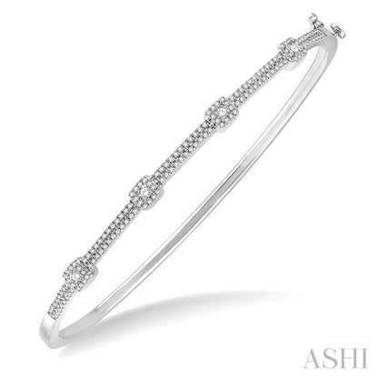 Halo Diamond Fashion Bangle