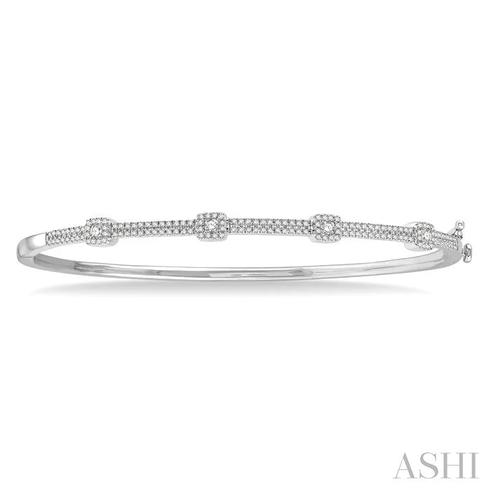 Halo Diamond Fashion Bangle