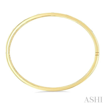 Flush Bezel Set Diamond Fashion Bangle