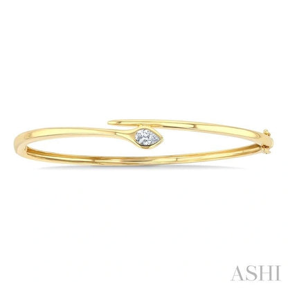 Pear Shape Diamond Fashion Bangle
