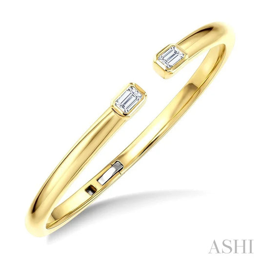 Aeris Gold Diamond Fashion Cuff Bangle