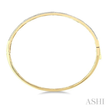 Mixed Shape Flush Set Diamond Fashion Bangle