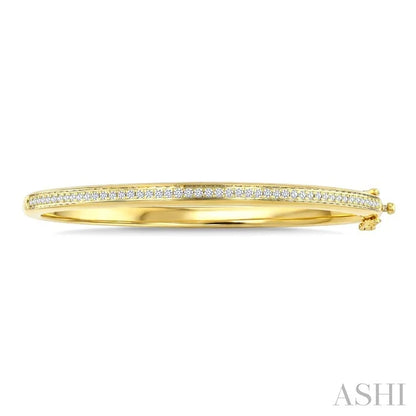 Aeris Gold Pave-Set Diamond Fashion Bangle