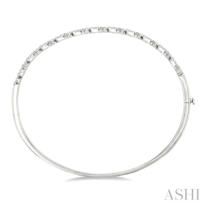 Stackable Marquise Shape Diamond Bangle
