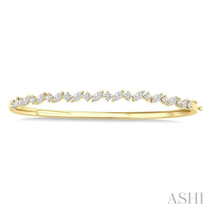 Stackable Marquise Shape Diamond Bangle