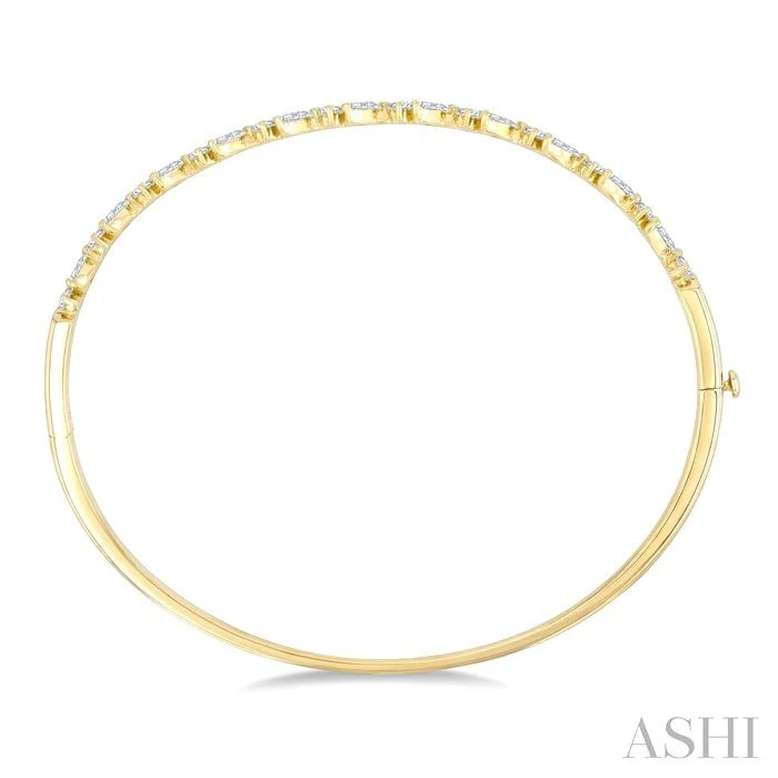 Stackable Marquise Shape Diamond Bangle