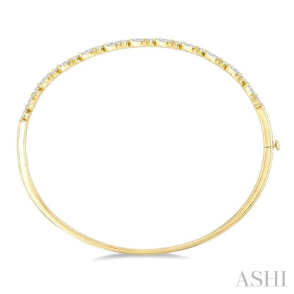 Stackable Marquise Shape Diamond Bangle
