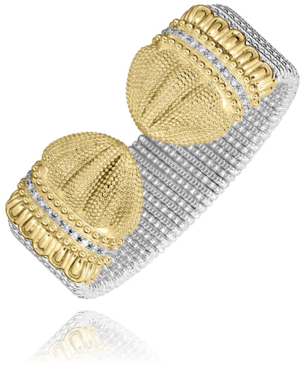 Vahan 14k Gold & Sterling Silver Diamond Bracelet