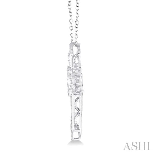 Silver Cross Emotion Diamond Fashion Pendant