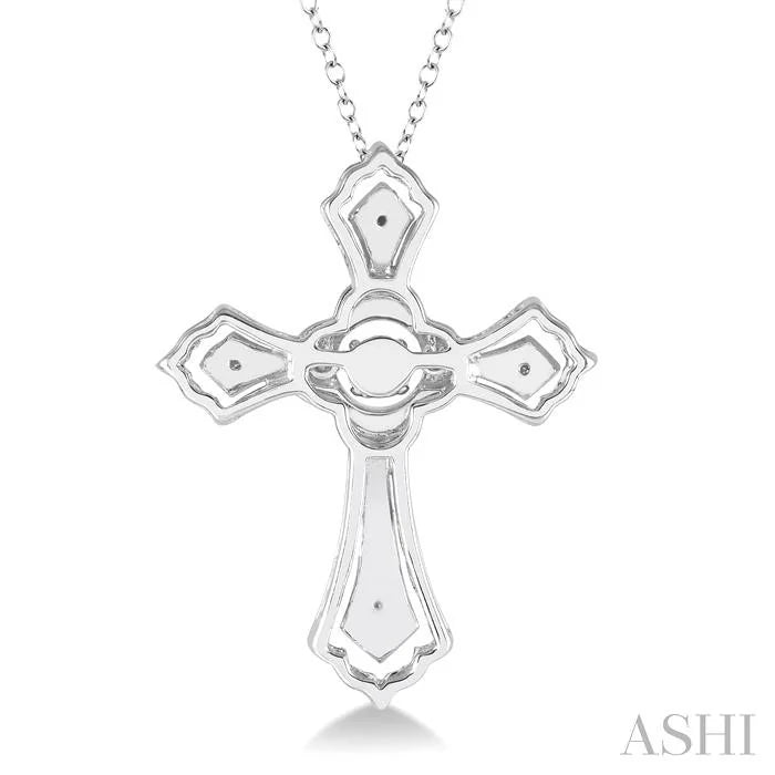 Silver Cross Emotion Diamond Fashion Pendant