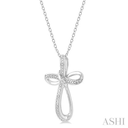 Silver Cross Diamond Fashion Pendant