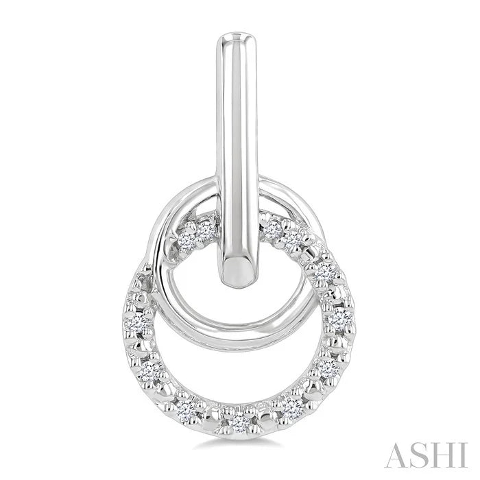 Silver Diamond Fashion Drop Earrings