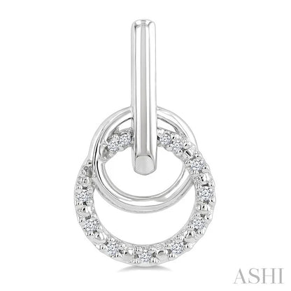 Silver Diamond Fashion Drop Earrings