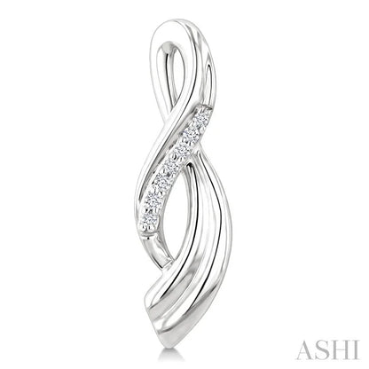 Silver Twisted Diamond Fashion Earrings