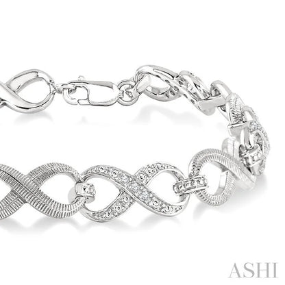 Silver Infinity Diamond Fashion Bracelet